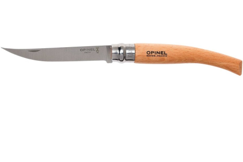 154 Opinel Нож складной филейный№10 VRI Folding Slim Beechwood фото 5