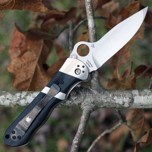 Складной нож Spyderco Lil' Sub-Hilt™ by Butch Vallotton - 224GP фото 9